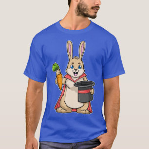Rabbit with rot as Magician with Cape Hat T-Shirt
