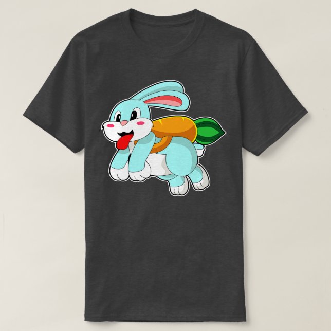 Rabbit with rot as Rocket T-Shirt (Design Front)