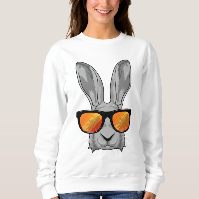 Rabbit with Sunglasses Sweatshirt (Front)