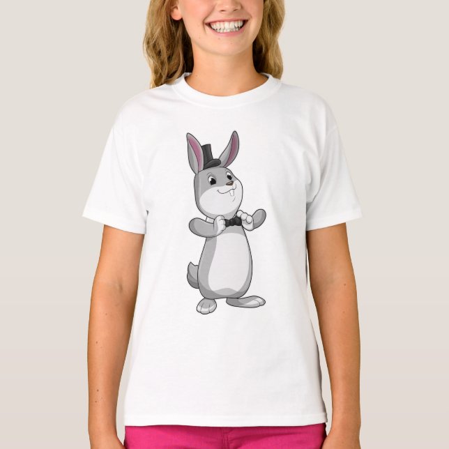 Rabbit with Top hat & Bow tie (Front)