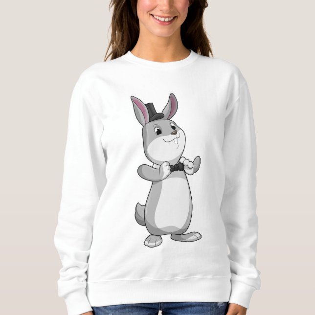 Rabbit with Top hat & Bow tie (Front)