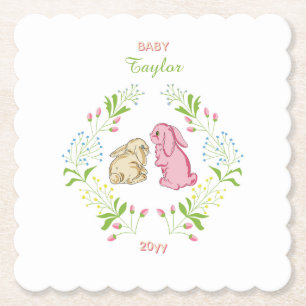 Rabbit Wreath Coaster