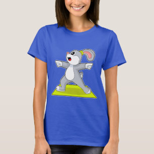 Rabbit Yoga Fitness Gymnastics T-Shirt