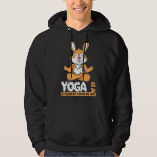 Rabbit Yoga Meditating Bunny Hoodie