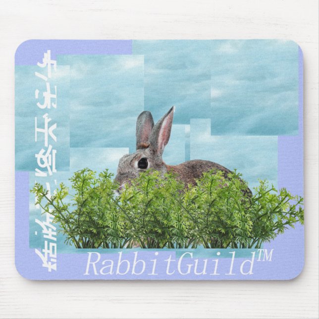 RabbitGuild Rabbitwave mouse pad (Front)