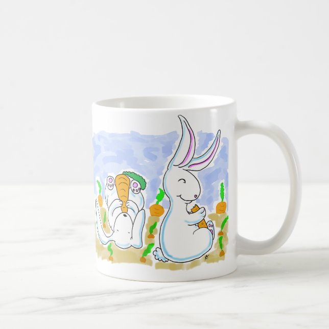 Rabbits and Carrots Mug (Right)