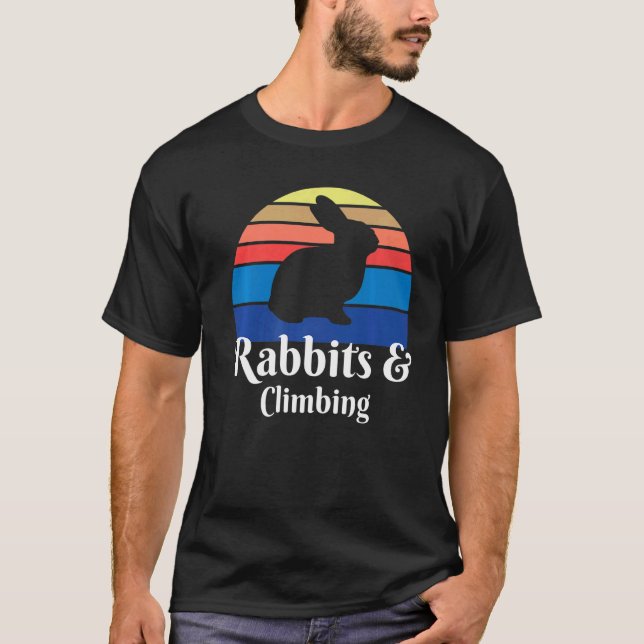 Rabbits And Climbing Climber   T-Shirt (Front)