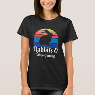 Rabbits And Video Gaming Gamer T-Shirt