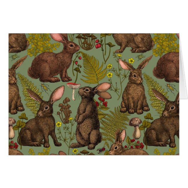 Rabbits and woodland flora (Front Horizontal)