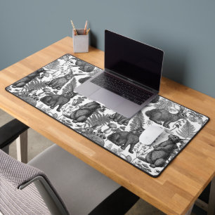 Rabbits and woodland flora Mouse Pad