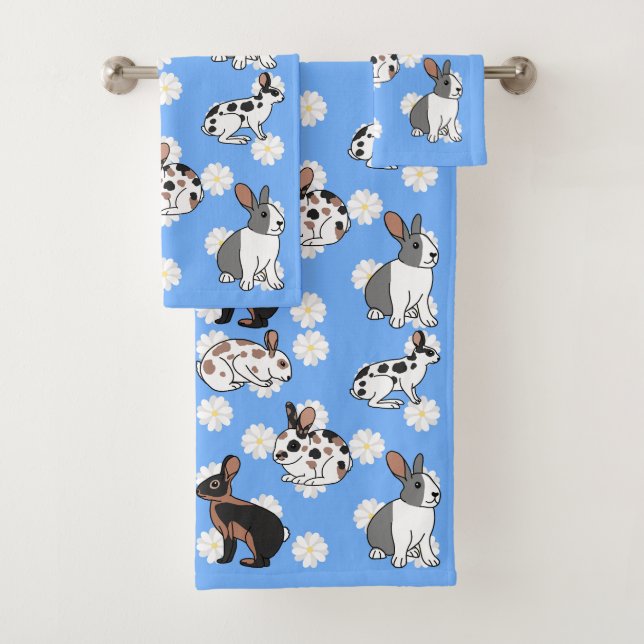 Rabbits Bath Towel Set (Insitu)