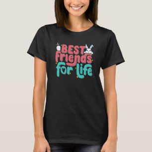 Rabbits Friends For Life Cute Bunny Mom Bunnies T-Shirt