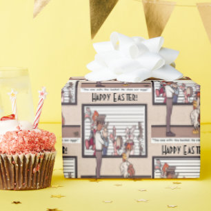 Rabbits In A Lineup Wrapping Paper