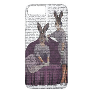 Rabbits in Purple.png Case-Mate iPhone Case