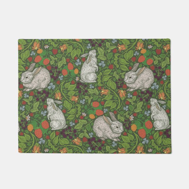 Rabbits in the Briar Patch Doormat (Front)