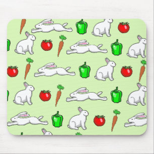 Rabbits in the Vegetable Garden Mouse Pad