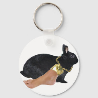 Rabbit's Lucky Human Foot Key Ring