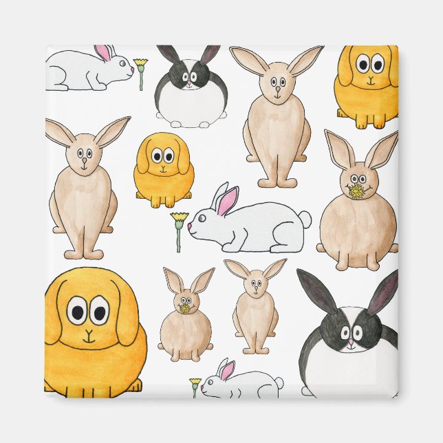 Rabbits. Magnet (Front)