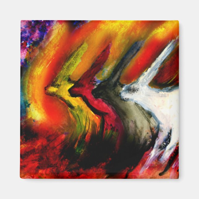 Rabbits of the Apocalypse Magnet (Front)