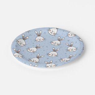 Rabbits Paper Plate
