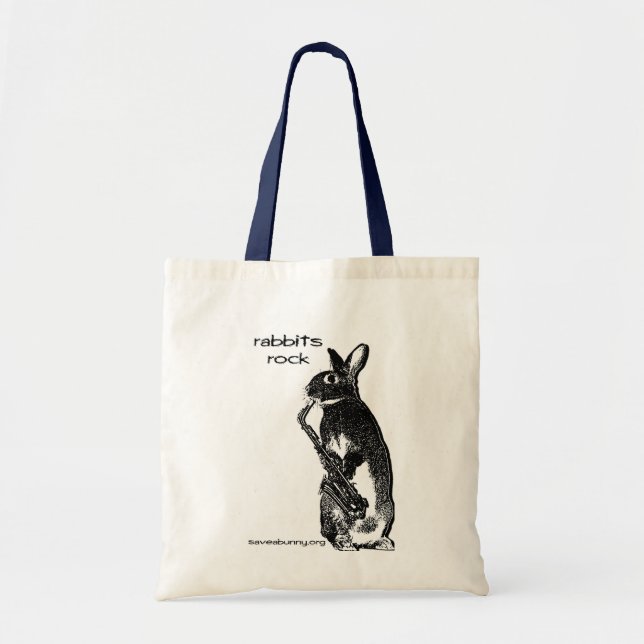 Rabbits Rock! Tote (Front)
