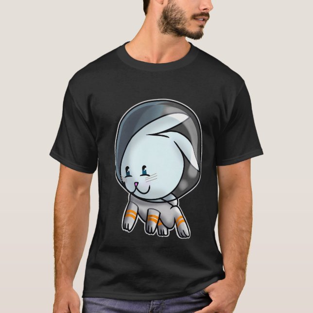 Rabbitstronaut  - Rabbit Astronaut Pink T-Shirt (Front)
