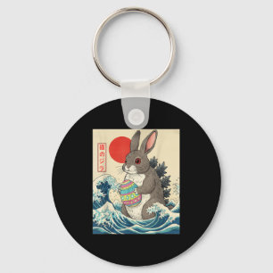 Rabbitzilla Bunny Vintage Japanese Art Funny Men W Key Ring