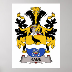 Rabe Family Crest Poster