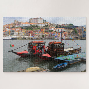 Rabelo boats, Porto, Portugal Jigsaw Puzzle