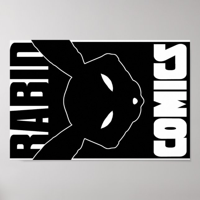 Rabid Comics Logo post Poster (Front)