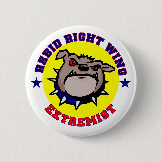 Rabid Right Wing Extremist Button (Front)