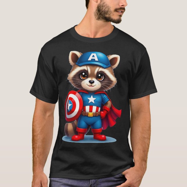 Raccon America T-Shirt (Front)