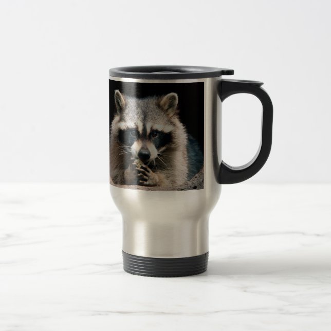 Raccoon 004 travel mug (Right)