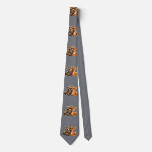Raccoon and the fawn tie