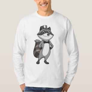 Raccoon as Groom with Tie T-Shirt