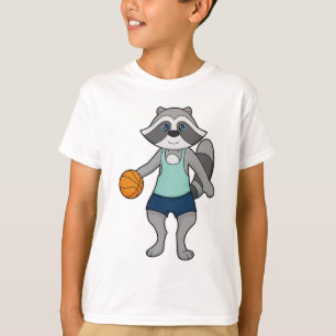 Raccoon Basketball player Basketball T-Shirt