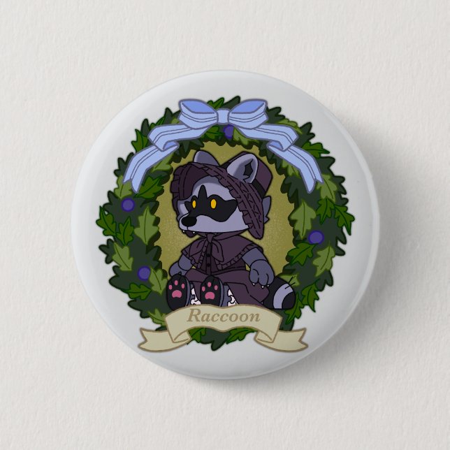 Raccoon Button (Front)