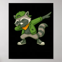 Raccoon Dab Streetwear Clic Funny For Men Women Ki