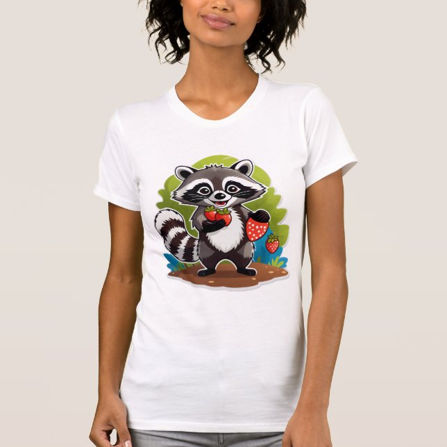 Raccoon Forest Explorer T-Shirt (Front)