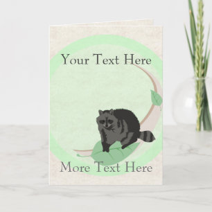 Raccoon Greeting Card