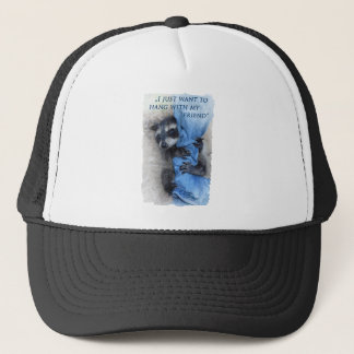 Raccoon - Hanging out Trucker Hat