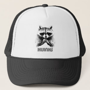 Raccoon Hijinks Trucker Hat
