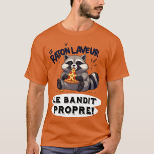 Raccoon Illustration Humor The Clean Bandit T-Shirt