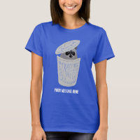 Raccoon in a Garbage Can Cute Custom Graphic