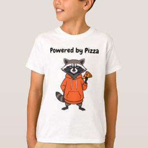 Raccoon Pizza Kids T-Shirt – Funny Cartoon Tee