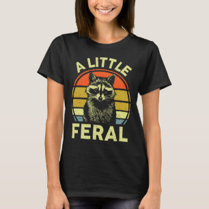 Raccoon-shirt A Little Feral Funny Raccoon Premium T-Shirt