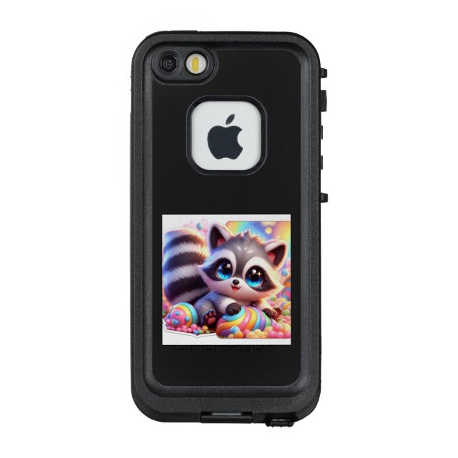 Raccoon Smile💛 LifeProof iPhone Case (Back)