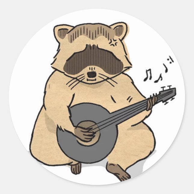 raccoon sticker (Front)