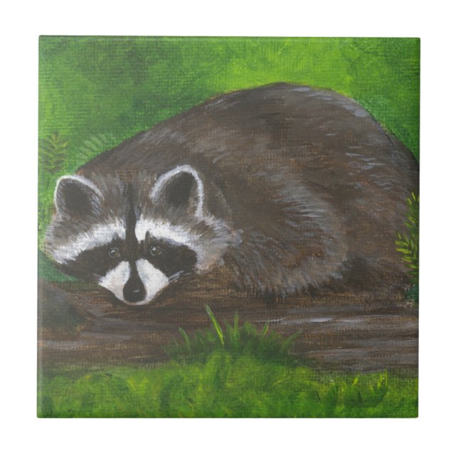 Raccoon Tile (Front)