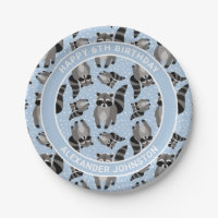Raccoons Custom Blue Birthday Party